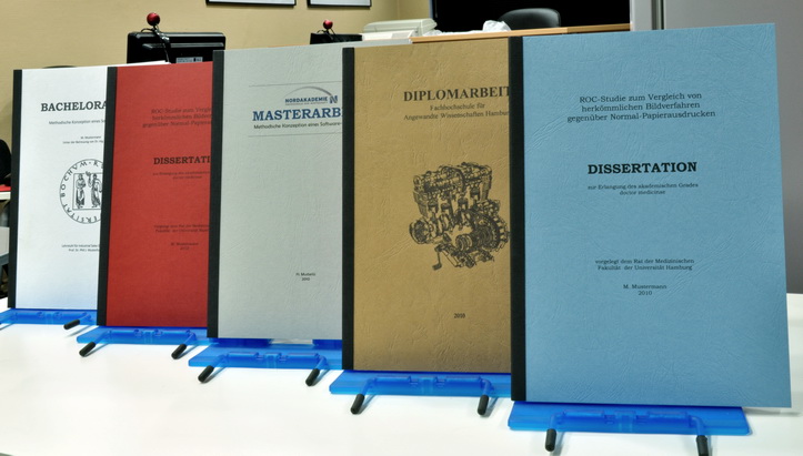 Leimbindung mit Coverdruck