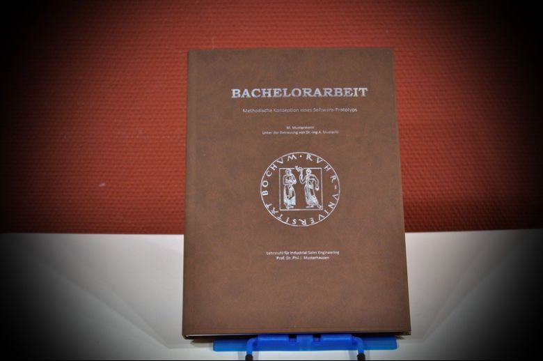 Hardcoverbindung mit Coverdruck