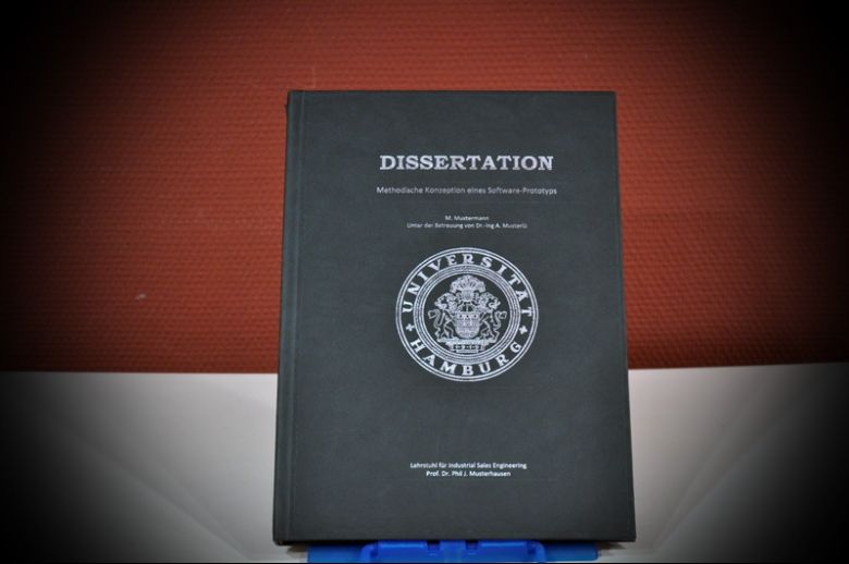 Hardcoverbindung mit Coverdruck