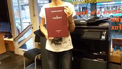 Bachelorarbeit als Hardcover gebunden bei Studibind Copyshop Hamburg