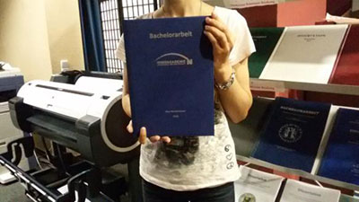 Hardcoverbindung bei Studibind Copyshop Hamburg