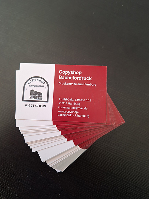 Standard Visitenkarten aus unserer eigenen Produktion Standard Visitenkarten drucken in Hamburg