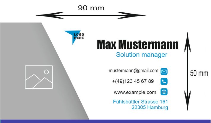 Visitenkarte Muster Visitenkarte Muster